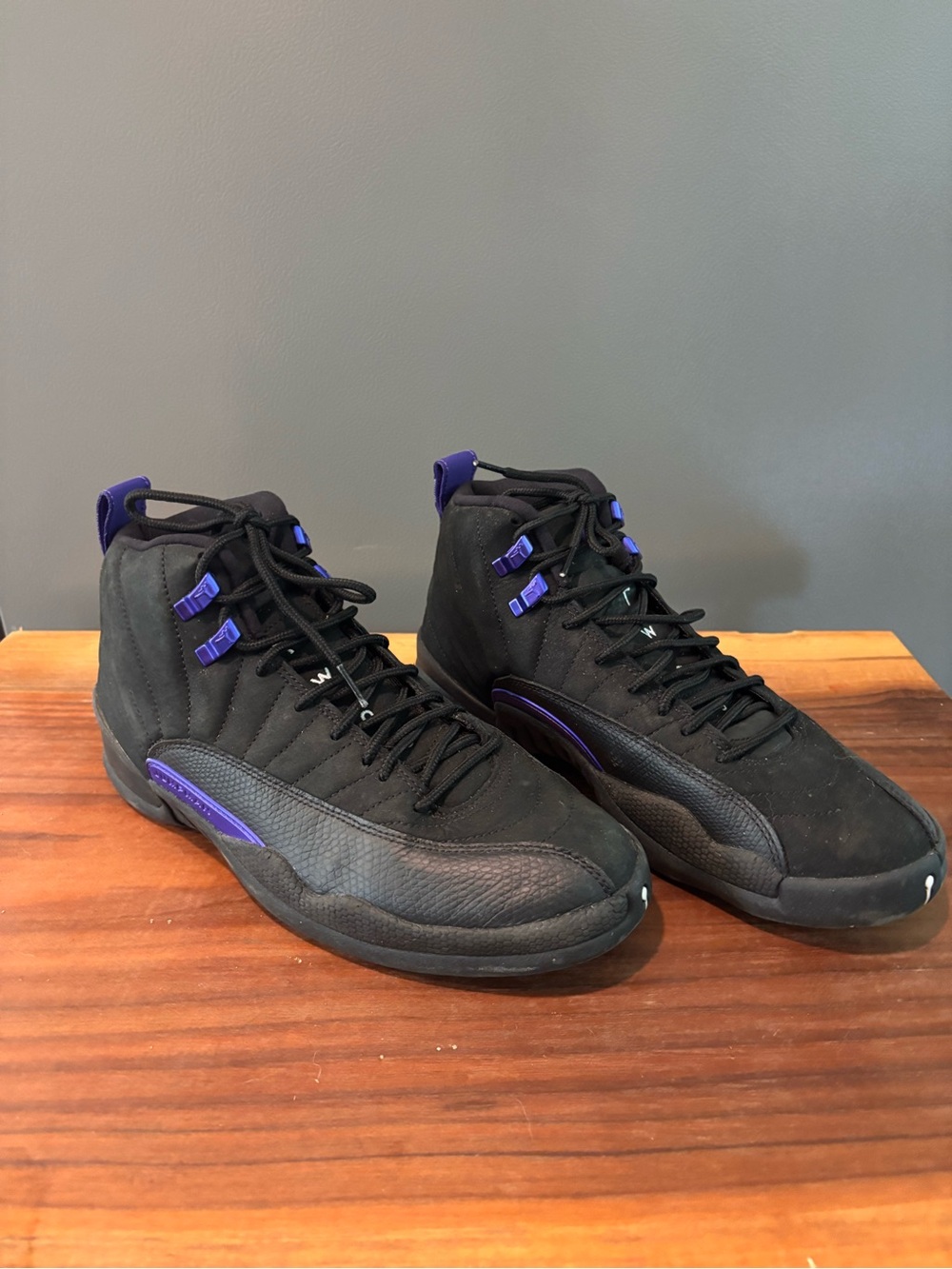 Air Jordan 12 Retro Dark Concord Black Purple Sneakers CT8013-005